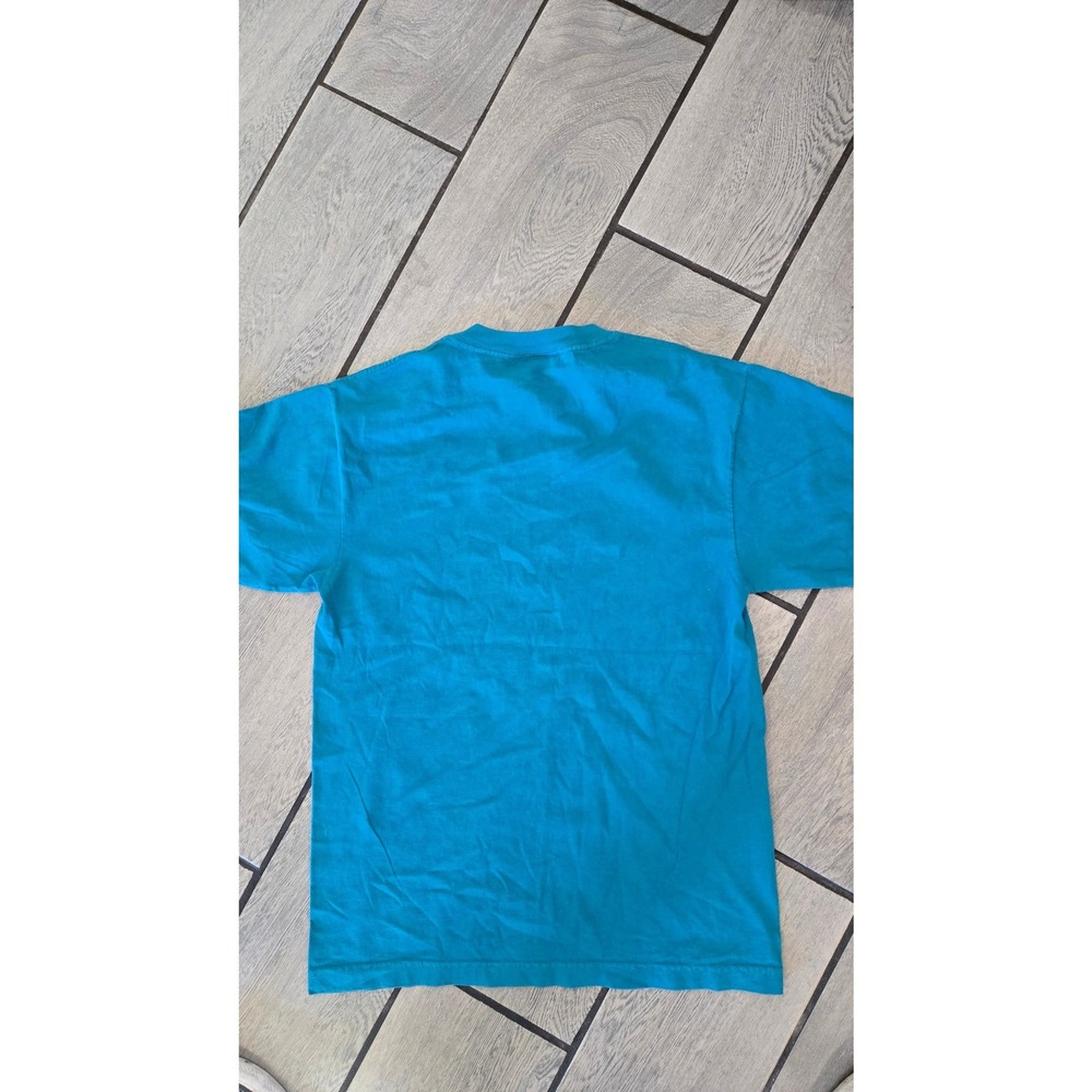 Babylon LA T Shirt Mens Small Turquoise Blue Short Sleeve Cotton Made in USA - Picture 3 of 4
